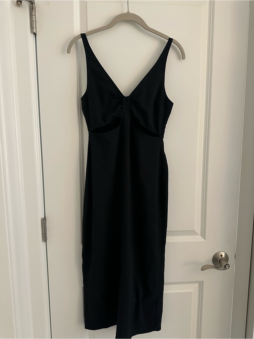 Abercrombie & Fitch Black Maxi Dress with V-Neck